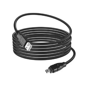 6FT Firewire 4Pin to USB Adapter Cable，USB 2.0 A Male Firewire IEEE 1394 4 Pin Convertor Cable for Printer, Scanner, Digital Camera, Hard Disk