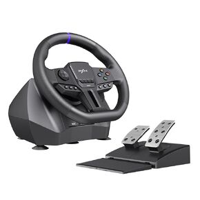 PXN V900 Gen2 Gaming Steering Wheel 270°/900° Dual Mode Rotation Magnetic Sensor PC Steering Wheel with RGB Pedals for PC PS4 PS3 Xbox Series X|S Xbox One Switch