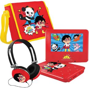 Ryan's World 7 inch Portable DVD Player with Matching Headphones and Carrying Case