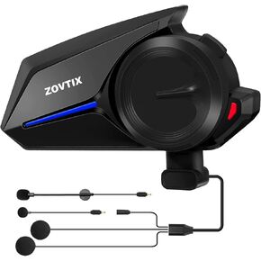 Motorcycle Helmet Headset 2 Riders 500M Helmet Communication System S2 Helmet Intercom Headset with DSP&CVC Noise Cancellation/HiFi Sound/IP67/Wake up Siri