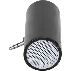 3.5mm Jack Stereo Speakers, Lightweight Compact Body Clear Sound Plug in Music Player Portable for Tablets for Mobile Phones(Black)