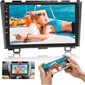 Android 13 Car Stereo for Honda CRV 2007 2008 2009 2010 2011, Wireless Carplay Android Auto, 9 Inch Touch Screen Bluetooth Car Radio HiFi GPS WiFi SWC AHD Backup Camera, 1+32G