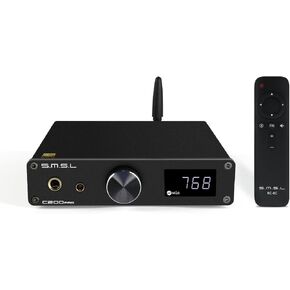 SMSL C200 PRO LDAC Headphone Amplifier | ES9039Q2M XU-316 HiFi DAC Amp | DSD512 32Bit/768kHz Digital Audio Converter | Type C USB/Opt/Coax/Bluetooth to 4.4mm/6.35mm/RCA/TRS for Gaming PS5/Switch/PC