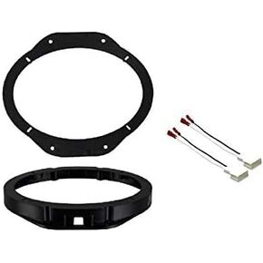 6x9 Front Door Car Speaker Install Adapter Mount Bracket Plates and Speaker Wire Connectors: Made for Ford: 2023-2024 F150 F-150 and 2022-2024 F-250/F-350/F-450/F-550