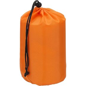 PATIKIL Stuff Sack, 5 x 10 Inch Waterproof Outdoor Storage Sack Portable Drawstring Dust Flap Bag Lightweight Sleeping Bag for Camping Hiking Backpacking, Orange