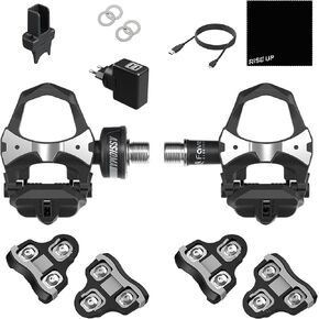 Favero Assioma UNO, Single-Sensing Side Pedal Based Cycling Power Meter with Extra Cleats, Bluetooth & ANT+ Connectivity for Bike Computers, Cycling GPS Units, & Smartphones