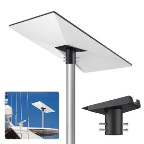 Justech Starlink Gen 3 Pipe Adapter, 360° Adjustable Aluminum Alloy Starlink Pole Mount Fits 1" to 2.1" Poles, Pipe Adapter Wall/Roof Mount Compatible with V3 Starlink Standard Dish