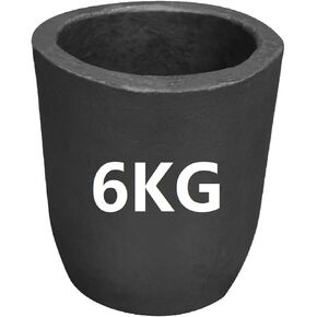 LSMIITTH 25KG Clay Graphite Crucible for Metal Melting Casting Crucible Refining Aluminum Silver Copper Brass Gold - #25 Crucible