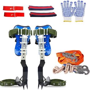 EASELINE Tree Climbing Spikes Set, Adjustable Tree Climbing Gear, Climbing Spike Tree Climbing Tool for Tree Work Picking Fruit Logging Outdoor Jungle Survival