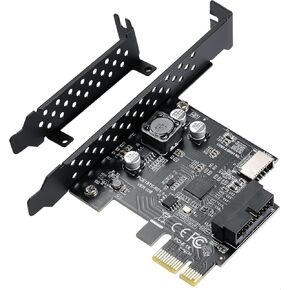 PCI-E 1X to USB3.2 Gen1 5Gbps Type-C Header 19Pin Socket Expansion Card in Saudi Arabia