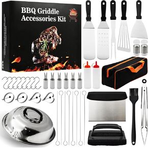 41 Pcs Grill Tools Utensils Set Griddle Accessories Kit for Outdoor Grilling BBQ Gift for Men Grill Utensils Set with Storage Bag