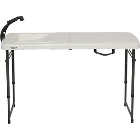 Lifetime 4 Foot Folding Fish Fillet Cleaning Table with Sink - for Camping, Picnic, Garden, Outdoors