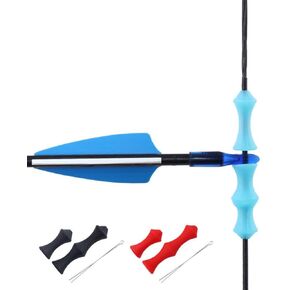 3 pcs Bow String Finger Savers， Bowstring Finger Guards for Hunting ，Archery Bowstring Finger Protector or Archery Finger Tabs，String Fingers Roller Rubber