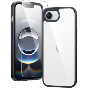 FNTCASE for iPhone 16e Case: Clear Magnetic Rugged Protection | Military Grade Slim Anti Yellowing Phone Cases | Shockproof Scratch-Resistant Transparent Phone Cover(Clear)