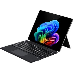 mobee Type Cover for Microsoft Surface Pro 11 / Pro 10 / Pro 9 / Pro 8 / Pro X, 13 inch, Bluetooth Keyboard with Multi-Touch Trackpad Mouse, 7-Color Backlit, Ultra Slim & Pen Holder (Black)