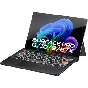 Doohoeek Surface Pro 11/10/9/8/X 13 Inch Keyboard, Bluetooth Keyboard with Touch Pad & Pen Slot & Lighting Keys Compatible with Surface Pro Copilot+ 13", Ultra-Slim Wireless Keypad for Windows 11