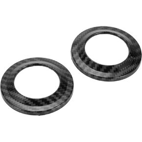 2pcs A Pillar Speaker Ring Cover Trim for Jeep Wrangler JK 2007-2014 Window A Pillar Front Horn Speaker Cover Stereo Audio Frame Trims ABS Black