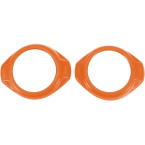 2 Pcs A Pillar Speaker Ring Cover Trim for Jeep Wrangler JK JKU 2 Door 4 Door 2015-2017 Window A Pillar Front Horn Speaker Cover ABS Orange