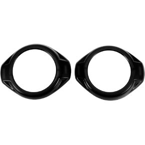 2 Pcs A Pillar Speaker Ring Cover Trim for Jeep Wrangler JK JKU 2 Door 4 Door 2015-2017 Window A Pillar Front Horn Speaker Cover ABS Black