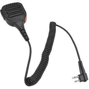 Cp200d Shoulder Mic Cp200 2 Pin Microphone Speaker Radio Hand Mic for Motorola Walkie Talkie cp100d cls1110 cls1410 cp185 rdu4100 rdu4160d rmm2050(IP65 Waterproof) (Orange)
