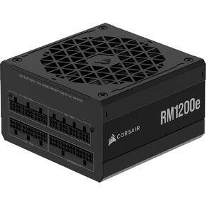 CORSAIR RM1200e (2025) Fully Modular Low-Noise ATX Power Supply with 12V-2x6 Cable – ATX 3.1 & PCIe 5.1 Compliant, Cybenetics Platinum Efficiency, 105°C-Rated Capacitors, Modern Standby Mode – Black
