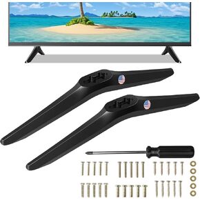 TV Stand Legs for TCL Roku - for 28in 32in 40in 43in 49in 50in 55in 65in Roku Smart TV,Applicable 28s305 32s355 32s331 40s355 43s455 49s423 49s303 and Other Models