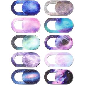 10Pcs Camera Cover Slides, Laptop Webcam Cover Ultra Thin Sticker Privacy Protector Phone Camera Cover Computer Accessories Camera Blocker Slider for Laptop Tablet