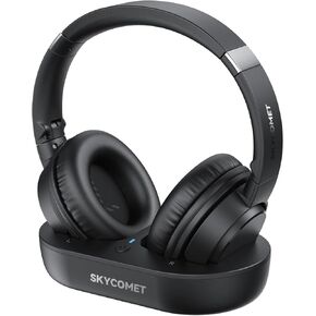 Wireless Headphones for TV, TV Headphones Wireless for Seniors with Transmitter Charging Base, Perfect Audio Sync, No Audio Dealy, Ideal Gift for The Elderly