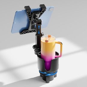 OHLPRO Cup Holder Tablet Mount for Truck, Adjustable 360° Rotation iPad Holder for Car with Drink Holder, Compatible with 7"-11" iPad, Samsung Tab, Perfect for Road Trips, Travel Accessories