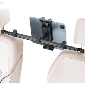OHLPRO Car Tablet Holder for iPad Headrest Mount, Aluminum Extendable Back Seat Stand Compatible with iPad Pro Air Mini | Galaxy Tab | Kindle Fire HD or Other 4.7-13" Devices,Road Trip for Kids