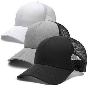 FURTALK Mens Trucker Hat Structured Mesh Baseball Cap Adjustable Classic Mens Hat