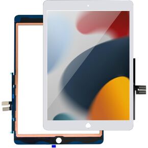 LMQ for iPad 7/8 (7th Gen Gen) Presctizer 10.2 "(A2197 ، A2198 ، A2200 ، A2270 ، A2428 ، A2429 ، A2430) لقطع غيار شاشة iPad 7 (بدون LCD) ،