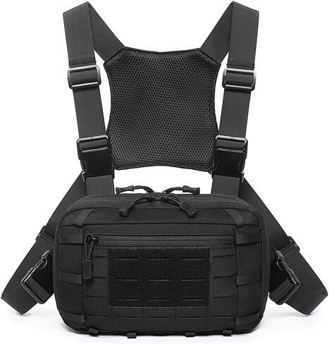 Tactical Chest Pack EDC Chest Bag Utility Molle Chest Rig Pouch with CCW Compartment Adjustable Strap Admin Pouch in Kuwait
