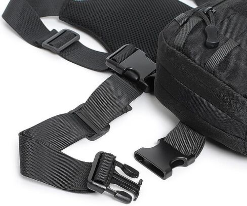Tactical Chest Pack EDC Chest Bag Utility Molle Chest Rig Pouch with CCW Compartment Adjustable Strap Admin Pouch in Kuwait
