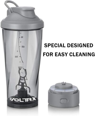VOLTRX Premium Electric Protein Shaker Bottle, Made with Tritan - BPA Free - 24 oz Vortex Portable Mixer Cup/USB Rechargeable Shaker Cups for Protein Shakes in Saudi Arabia