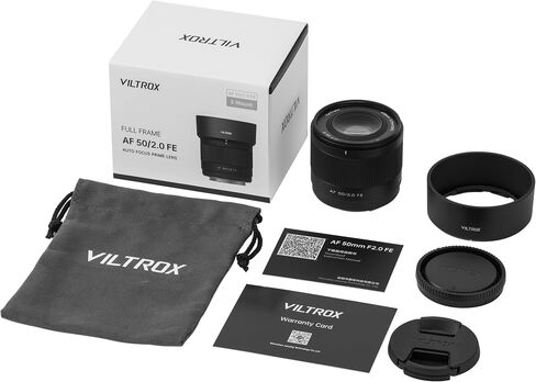 VILTROX 50mm F2 Full Frame Lens for Sony, AF 50mm f/2.0 FE Standard Prime Lens for Sony e Mount, FE Ultra-Compact e Mount Lens for A7RV ZVE1 A7CR A7CII a7Ⅳa7RⅣ a6500 a6600 in Saudi Arabia