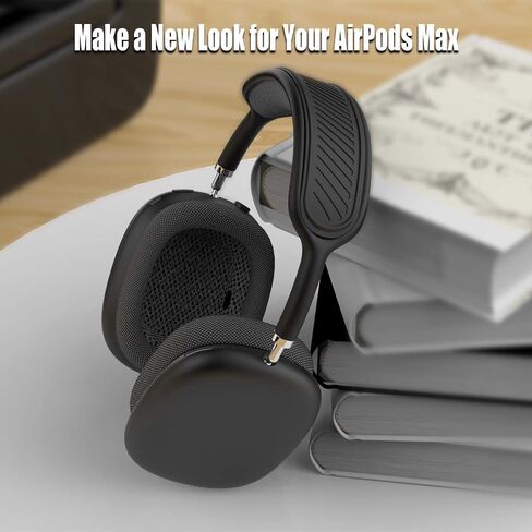 تغطية عصابة الرأس لـ Airpods Max (جديد 2024) ، حماة سماعات الرأس الناعمة للسيليكون Max سماعة الرأس/وسادة الراحة/إكسسوارات واقي Pad Top متوافقة مع Apple Airpods Max (Off-Off-Off-Off-Off) in Kuwait
