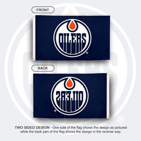 Desert Cactus Edmonton Oilers Flag NHL 100% Polyester Indoor Outdoor 3x5 feet National Hockey League Team (Design #1) in Saudi Arabia