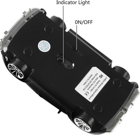 فأر USBKingdom اللاسلكي ، 2.4 جيجا هرتز اللاسلكي ماوس الماوس البارد ثلاثي الأبعاد شكل السيارة الفئران البصرية البصرية مع جهاز استقبال USB لجهاز الكمبيوتر المحمول الكمبيوتر المحمول 1600DPI الأصفر in Kuwait