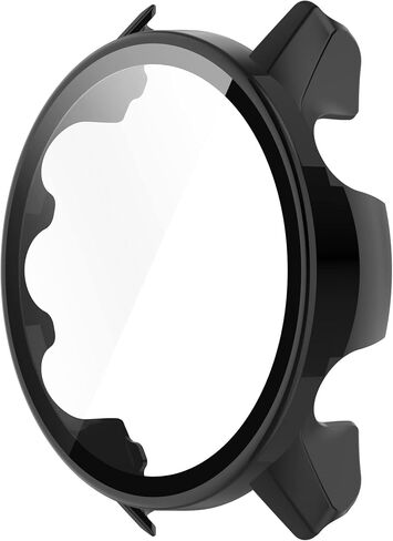 حالة وقائية متوافقة مع Garmin Forerunner 955/955 شاشة شاشة الشمسية حامي الزجاج المقسّر من القشرة الصلبة الغطاء الكامل لتغطية الحالات في حالة Forerunner 955 (أسود*2) in Kuwait