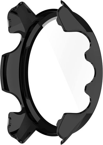 حالة وقائية متوافقة مع Garmin Forerunner 955/955 شاشة شاشة الشمسية حامي الزجاج المقسّر من القشرة الصلبة الغطاء الكامل لتغطية الحالات في حالة Forerunner 955 (أسود*2) in Kuwait