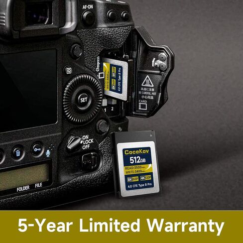 512GB CFexpress 4.0 Type B Memory Card 3500MB/s Read/3400MB/s Write 8K 60P/4K 120P Video & High-Speed Shooting Compatible with Nikon Canon panasonic Fujifilm Camera in Saudi Arabia