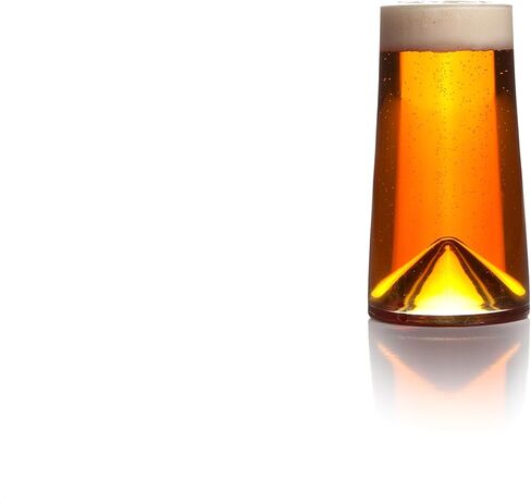 Monti 13 oz IPA Beer Glasses - Set of 2 Handmade Drinking Glasses, Craft Beer Glassware for Bar, Aerating Inverted Bottom, Lead-Free Crystal, Giftbox Included - Clear in Saudi Arabia