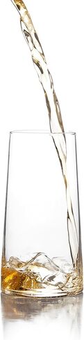 Monti 13 oz IPA Beer Glasses - Set of 2 Handmade Drinking Glasses, Craft Beer Glassware for Bar, Aerating Inverted Bottom, Lead-Free Crystal, Giftbox Included - Clear in Saudi Arabia