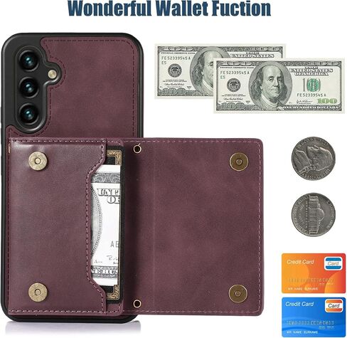 CCSmall for Samsung Galaxy A54 5G Crossbody Wallet Case for Women, Bling Glitter PU Leather Phone Case with RFID Blocking Card Holder Cover for Samsung Galaxy A54 5G SZ Purple in Saudi Arabia