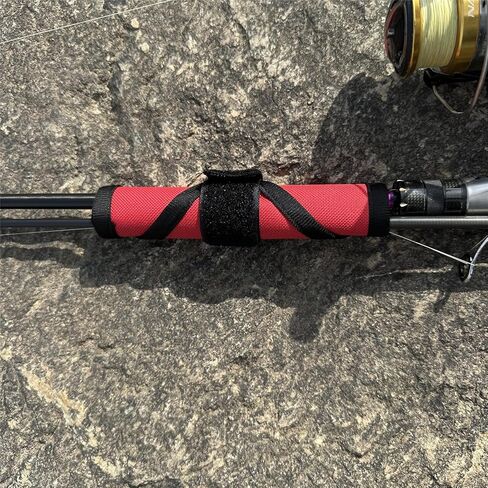 6 Pack Trapezoidal Pack Fishing Rod Armor Fishing Lure Wrap Fishing Rod Tie Velcro Durable Fish Hook Cover Fishing Lure Storage Protector Fishing Gloves for Outdoor Camping Ensure Fishermen's Safety in Kuwait