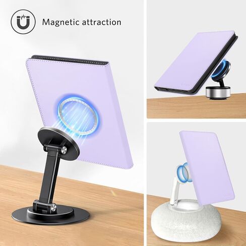 CoBak Stand Case for 7" Kindle Paperwhite 12th Gen 2024 and Kindle Colorsoft with Hand Strap - Compatible with iPhone MagSafe, for Samsung/Belkin/Anker Wireless Charging Pads, Durable, Auto Sleep Wake in Kuwait