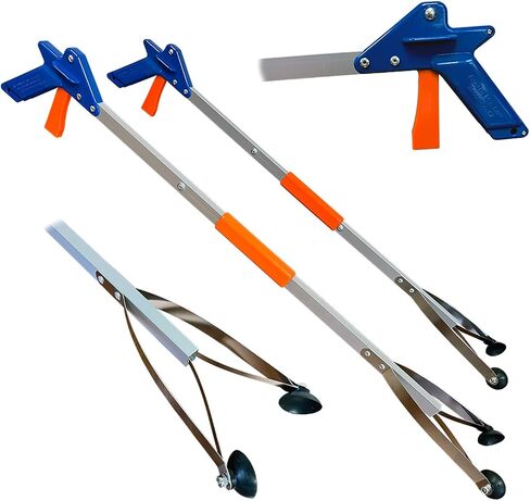EZ Reacher - Heavy Duty Grab-It Reaching Tool – Collapsible Grabber Reacher with Extra-Large Grip, Locking Handle and 4.5 Inch Jaws - Ideal for Commercial, Maintenance, Seniors, 40" in Saudi Arabia