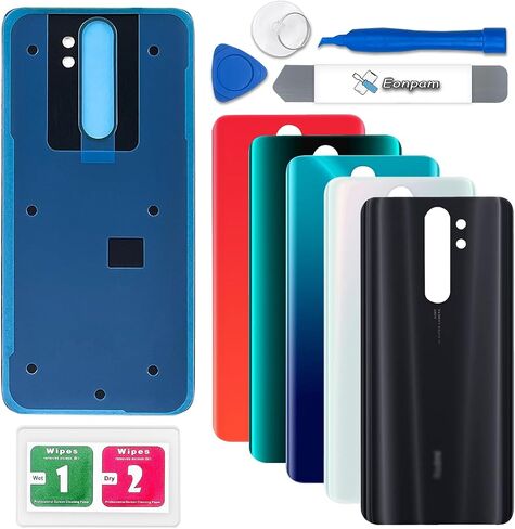 Back Glass Replacement for Xiaomi Redmi Note 8 Pro Back Cover Rear Housing Repair Tool Kit Genuine Rear Glass (Blue) in Saudi Arabia