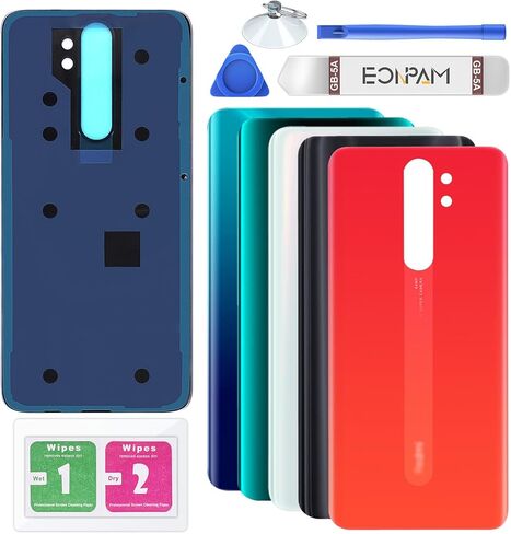 Back Glass Replacement for Xiaomi Redmi Note 8 Pro Back Cover Rear Housing Repair Tool Kit Genuine Rear Glass (Blue) in Saudi Arabia
